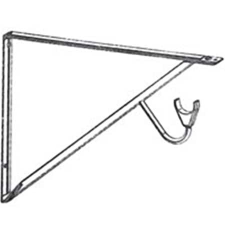 Knape & Vogt Knape & Vogt Mfg RP-0495-WT Shelf & Rod Bracket White 6857718
